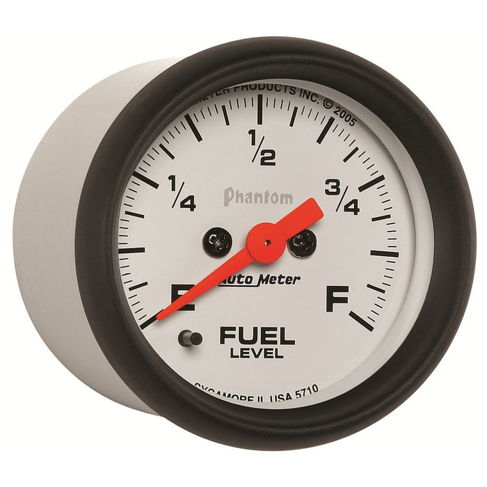 AutoMeter 5710 GAUGE; FUEL LEVEL; 2 1/16in.; 0-280O PROGRAMMABLE; PHANTOM - Truck Part Superstore