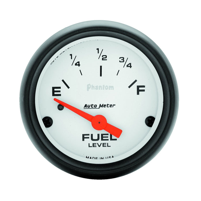 AutoMeter 5714 GAUGE; FUEL LEVEL; 2 1/16in.; 0OE TO 90OF; ELEC; PHANTOM - Truck Part Superstore