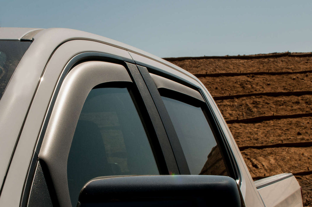 EGR 571695 EGR In Channel Style Black Window Visor-proudly made in the USA. - Truck Part Superstore