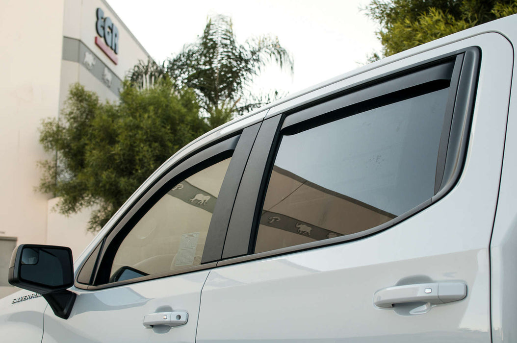 EGR 571695 EGR In Channel Style Black Window Visor-proudly made in the USA. - Truck Part Superstore