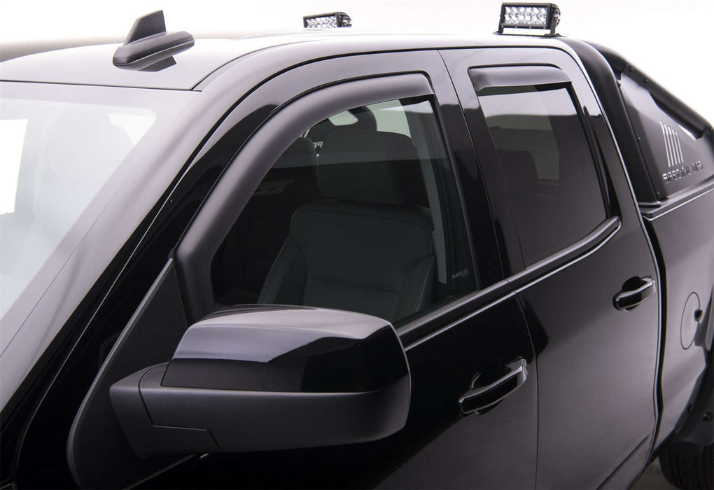 EGR 571775 EGR In Channel Style Black Window Visor-proudly made in the USA. - Truck Part Superstore