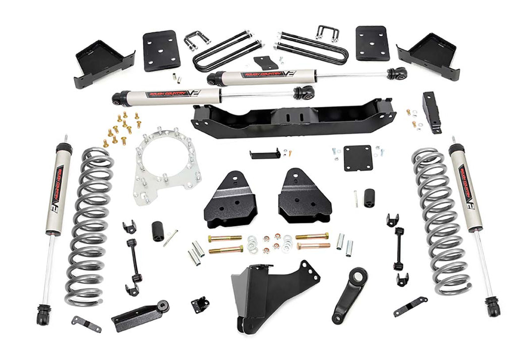 Rough Country 55070 4.5 Inch Suspension Lift Kit 3.5 Inch Axle Diam w/V2 Shocks 17-19 F-250/350 4WD Diesel Rough Country - Truck Part Superstore