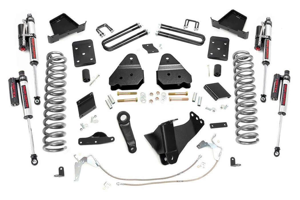 Rough Country 56450 6 Inch Suspension Lift Kit Vertex 11-14 F-250 4WD Diesel Overloads Rough Country - Truck Part Superstore