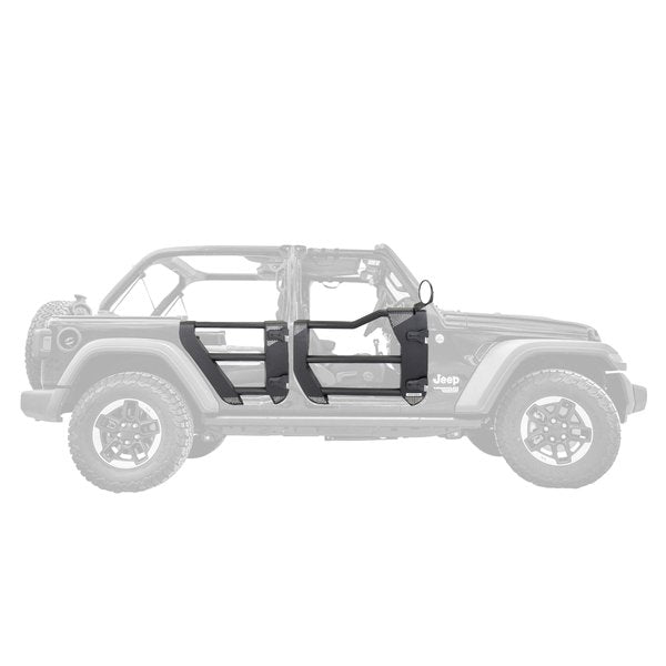 Go Rhino 572502 Trailline Tube Doors, Rear pair for Jeep Wrangler JK/JKU - Truck Part Superstore