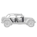 Go Rhino 572502 Trailline Tube Doors, Rear pair for Jeep Wrangler JK/JKU - Truck Part Superstore