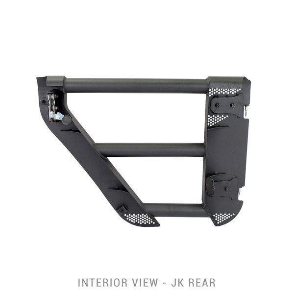 Go Rhino 572502 Trailline Tube Doors, Rear pair for Jeep Wrangler JK/JKU - Truck Part Superstore