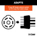 CURT 57282 8ft. Electrical Adapter Harness (7-Way RV Blade Vehicle to 5-Way Flat Trailer) - Truck Part Superstore