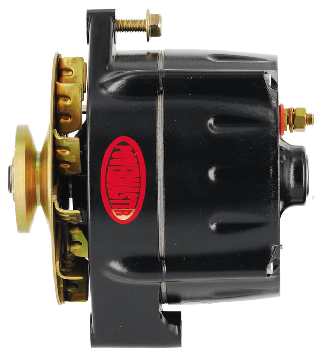 Powermaster Performance 57295 Smooth Look™ Alternator; 12si; 150 Amp; 100 Idle; 1V; Baffle; Black; - Truck Part Superstore