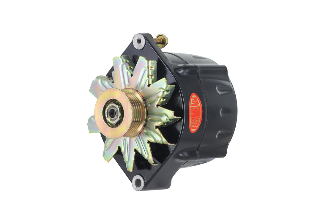 Powermaster Performance 57297-104 Smooth Look™ Alternator; 12si; 150 Amp; 100 Idle; 6 Groove Pulley; Black; - Truck Part Superstore