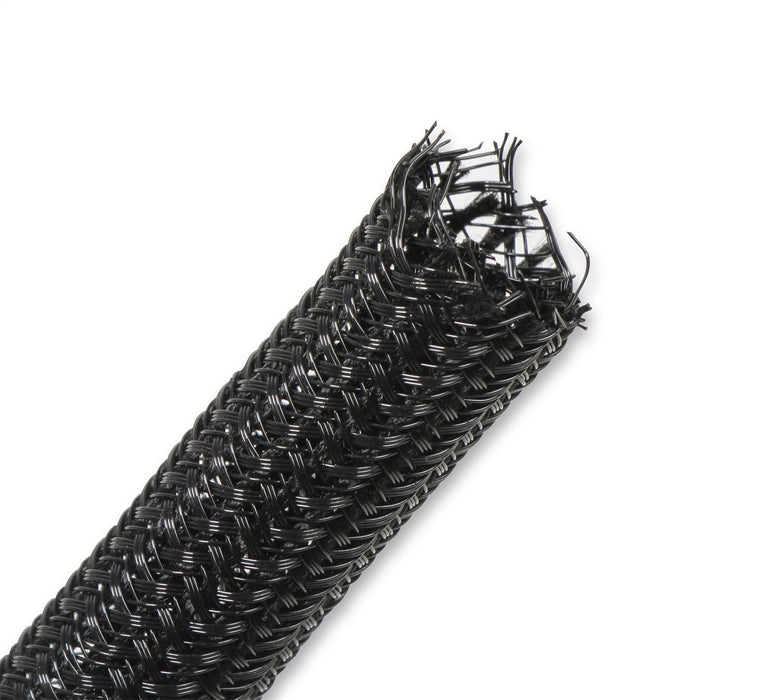 Holley EFI 573-100 Bulk Split Wire Loom Tubing; 1/8 in. Braided F6 Tubing; 10 ft.; Black; - Truck Part Superstore