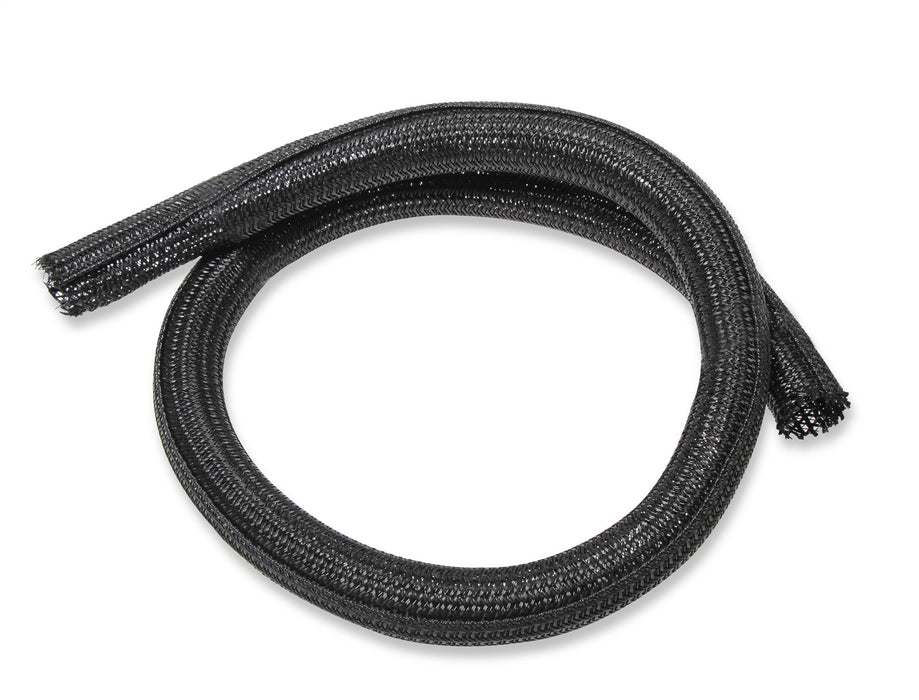 Holley EFI 573-106 Bulk Split Wire Loom Tubing; 1/2 in. Braided F6 Tubing; 10 ft.; Black; - Truck Part Superstore