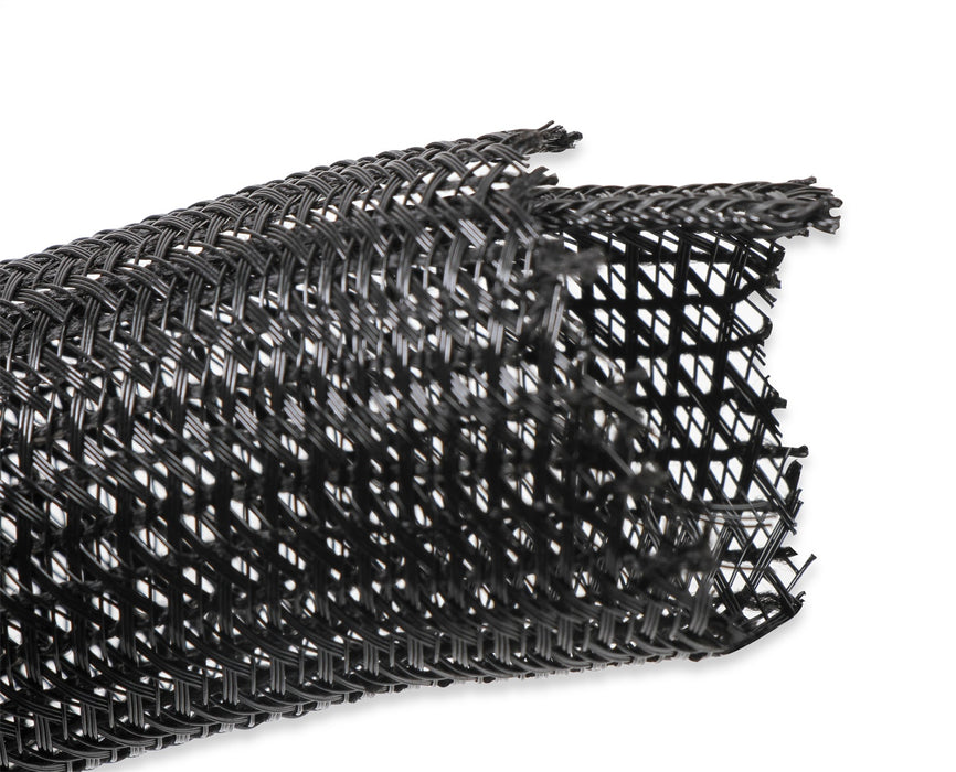 Holley EFI 573-115 Bulk Split Wire Loom Tubing; 1 1/2 in. Braided F6 Tubing; 50 ft.; Black; - Truck Part Superstore