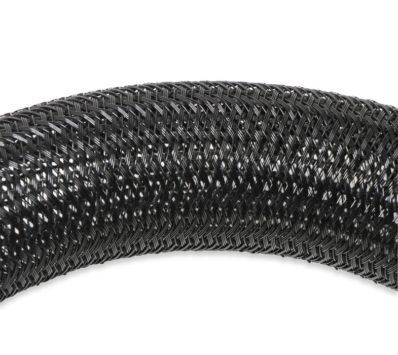 Holley EFI 573-112 Bulk Split Wire Loom Tubing; 1 1/4 in. Braided F6 Tubing; 10 ft.; Black; - Truck Part Superstore