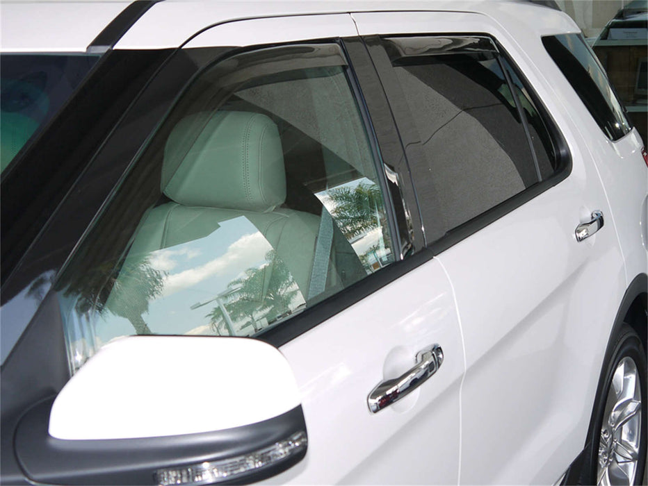 EGR 573631 EGR In Channel Style Dark Smoke Window Visor-proudly made in the USA. - Truck Part Superstore