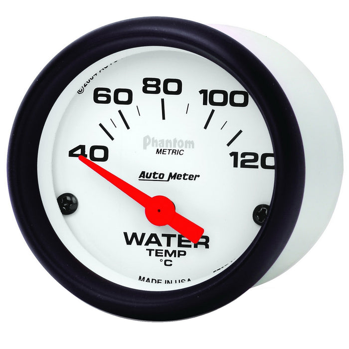 AutoMeter 5737-M GAUGE; WATER TEMP; 2 1/16in.; 40-120deg.C; ELECTRIC; PHANTOM - Truck Part Superstore