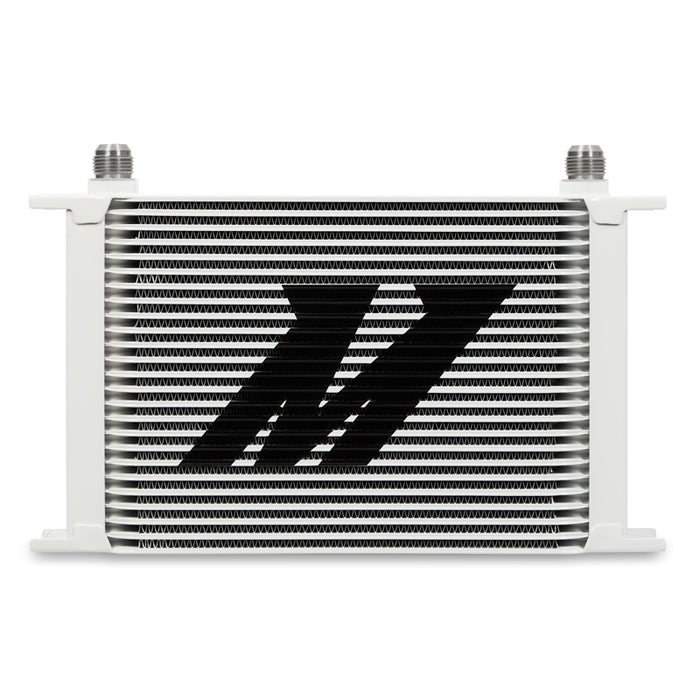 Mishimoto MMOC-25WT Universal 25-Row Oil Cooler, White - Truck Part Superstore