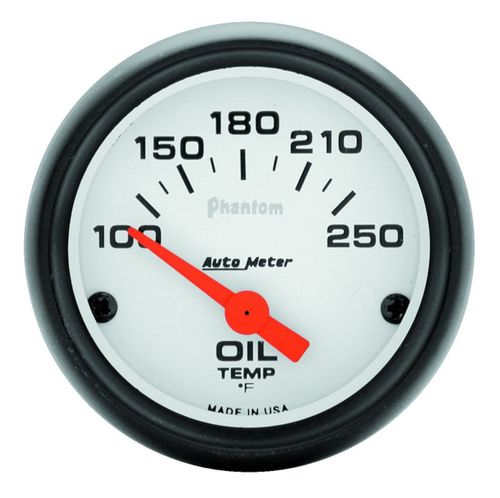 AutoMeter 5747 GAUGE; OIL TEMP; 2 1/16in.; 100-250deg.F; ELECTRIC; PHANTOM - Truck Part Superstore