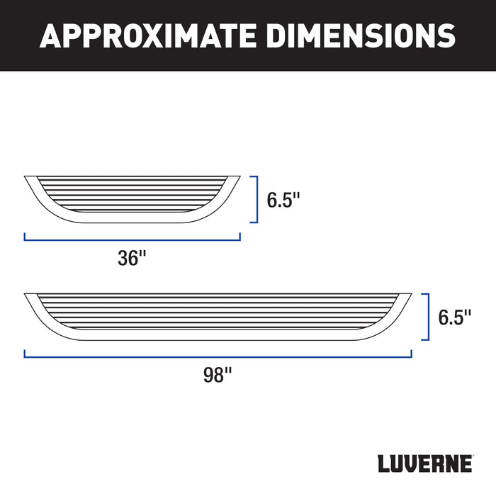 Luverne 575100-570747 Van MegaSteps-36in./98in. Steps w/Extended Brackets - Truck Part Superstore
