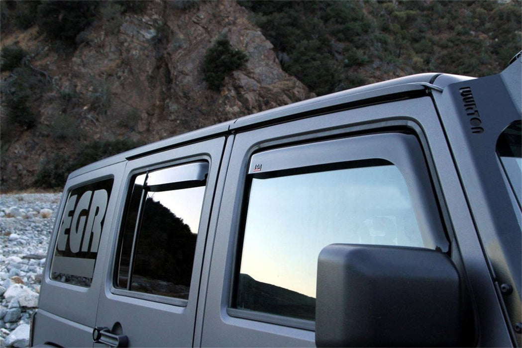 EGR 575151 EGR In Channel Style Dark Smoke Window Visor-proudly made in the USA. - Truck Part Superstore