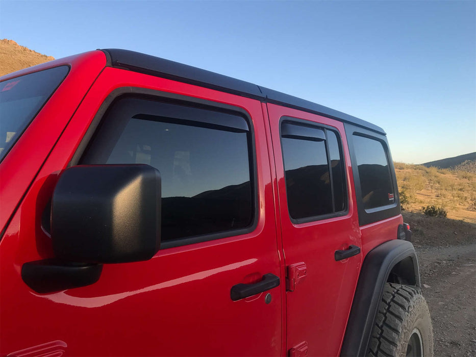 EGR 575255 EGR In Channel Style Black Window Visor-proudly made in the USA. - Truck Part Superstore