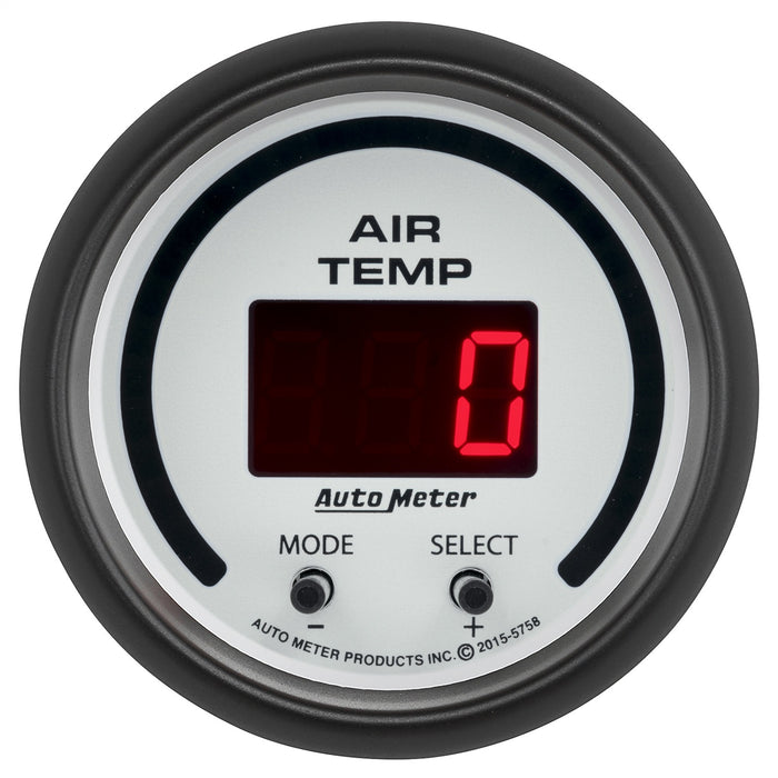 AutoMeter 5758 GAUGE; AIR TEMP; DUAL; 2 1/16in.; 0-300deg.F; DIGITAL; PHANTOM - Truck Part Superstore