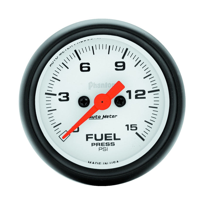 AutoMeter 5761 GAUGE; FUEL PRESSURE; 2 1/16in.; 15PSI; DIGITAL STEPPER MOTOR; PHANTOM - Truck Part Superstore
