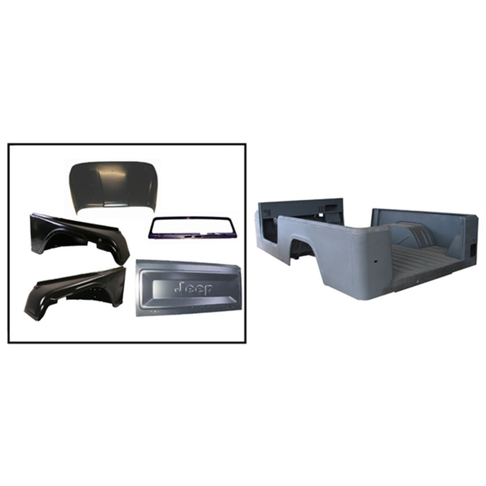 Omix DMC-5763816 Body Tub; Jeep® Marked; - Truck Part Superstore