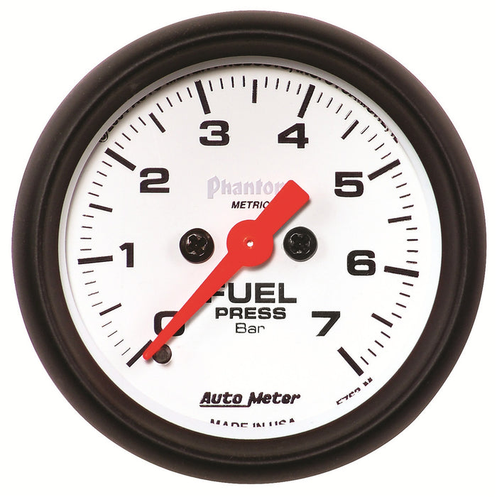 AutoMeter 5763-M GAUGE; FUEL PRESSURE; 2 1/16in.; 7BAR; DIGITAL STEPPER MOTOR; PHANTOM - Truck Part Superstore