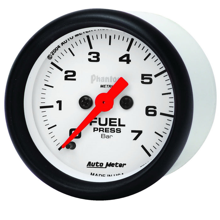 AutoMeter 5763-M GAUGE; FUEL PRESSURE; 2 1/16in.; 7BAR; DIGITAL STEPPER MOTOR; PHANTOM - Truck Part Superstore