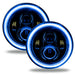 Oracle Lighting 5769-002 7 in. High Powered LED Headlights, Black Bezel, Blue - Truck Part Superstore