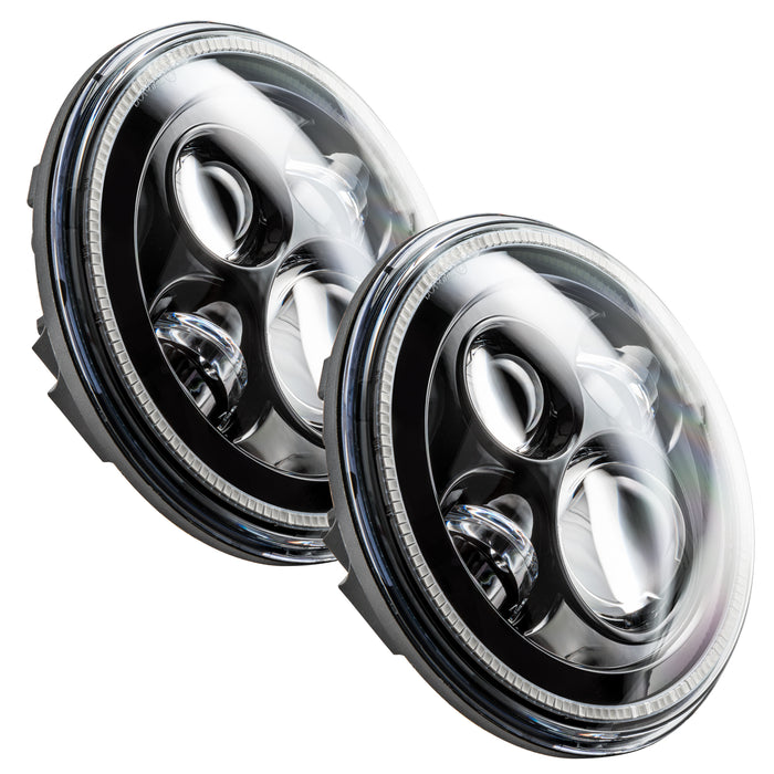 Oracle Lighting 5769-005 7 in. High Powered LED Headlights, Black Bezel, Amber - Truck Part Superstore