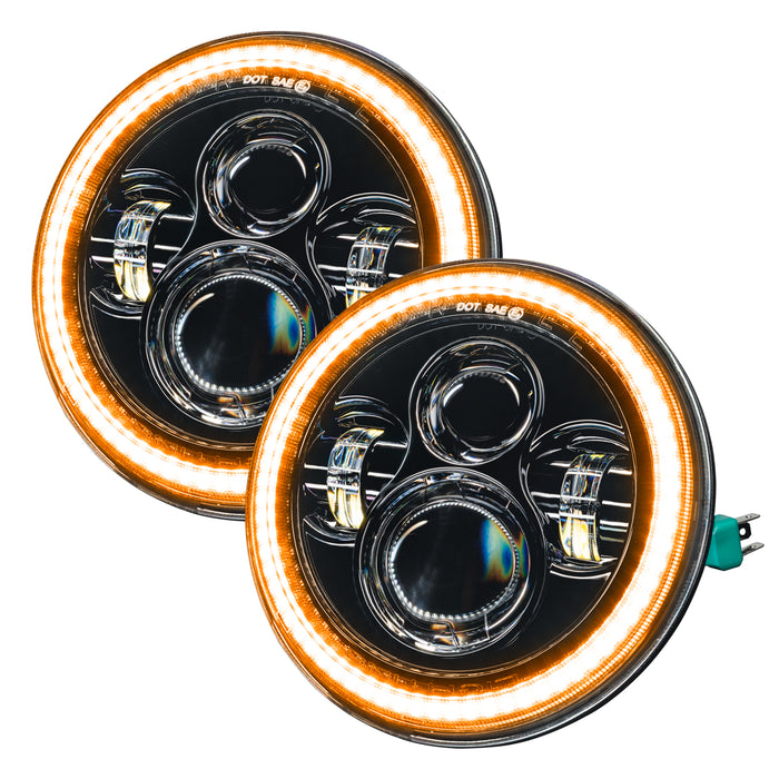 Oracle Lighting 5769-123 Switchback LED Halo Headlights, Amber/White - Truck Part Superstore