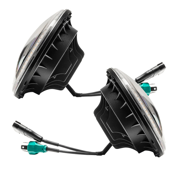Oracle Lighting 5769-123 Switchback LED Halo Headlights, Amber/White - Truck Part Superstore