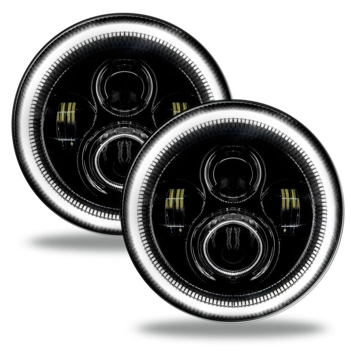 Oracle Lighting 5769J-001 7 in. High Powered LED Headlights, White, Pair - Truck Part Superstore