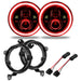 Oracle Lighting 5769J-003 7 in. High Powered LED Headlights, Red, Pair - Truck Part Superstore