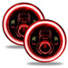 Oracle Lighting 5769J-003 7 in. High Powered LED Headlights, Red, Pair - Truck Part Superstore