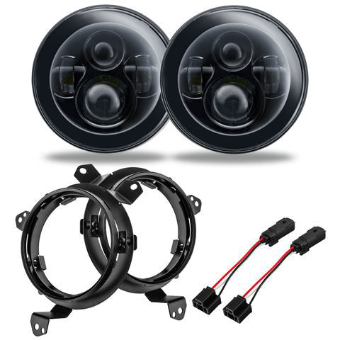 Oracle Lighting 5769J-504 7 in. High Powered LED Headlights, No Halo, Pair - Truck Part Superstore