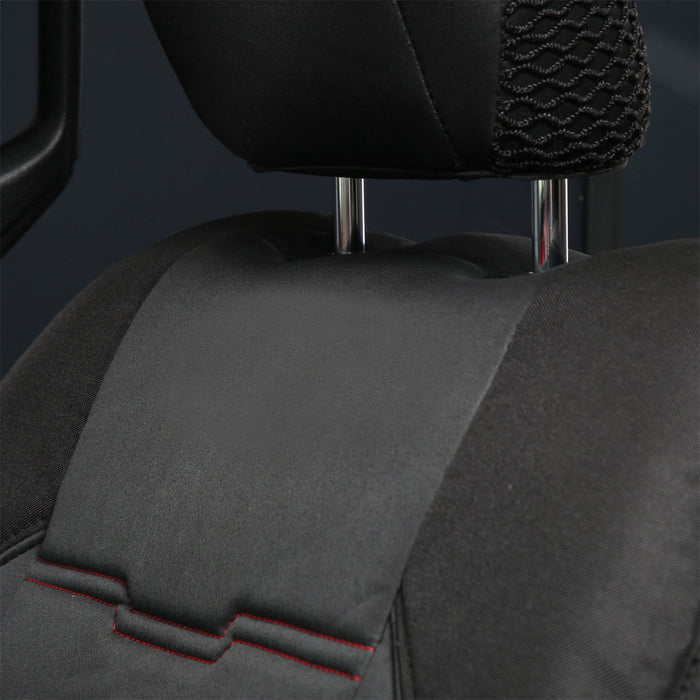 Smittybilt 576201 Neoprene Seat Cover; Black/Black; Front/Rear; Gen 2; Kit; - Truck Part Superstore