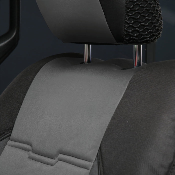 Smittybilt 577122 Neoprene Seat Cover; Charcoal/Black; Front/Rear;  Gen 2; - Truck Part Superstore