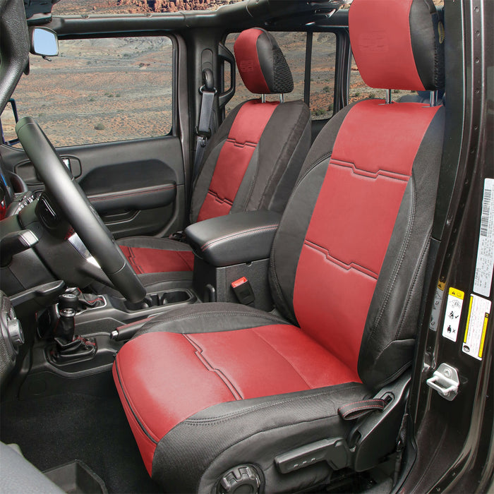 Smittybilt 576230 Neoprene Seat Cover; Red/Black; Front/Rear; Gen 2; Kit; - Truck Part Superstore