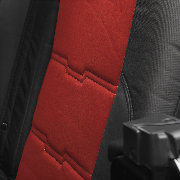 Smittybilt 576230 Neoprene Seat Cover; Red/Black; Front/Rear; Gen 2; Kit; - Truck Part Superstore