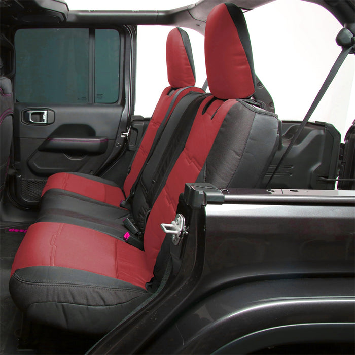 Smittybilt 576230 Neoprene Seat Cover; Red/Black; Front/Rear; Gen 2; Kit; - Truck Part Superstore