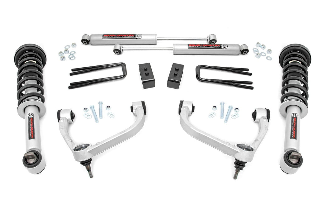 Rough Country 57731 F-150 3 Inch Lift Kit Bolt On w/N3 Struts 2021 F-150 4WD Rough Country - Truck Part Superstore