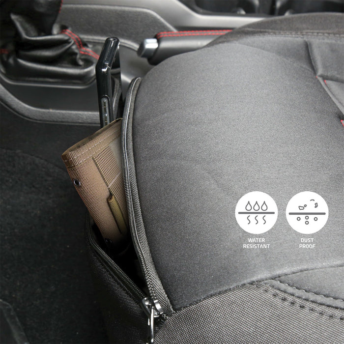 Smittybilt 57747701 GEAR Seat Cover; Black; Front; - Truck Part Superstore