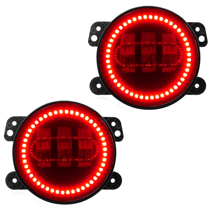 Oracle Lighting 5775-003 High Powered LED Fog Lights, Red - Truck Part Superstore