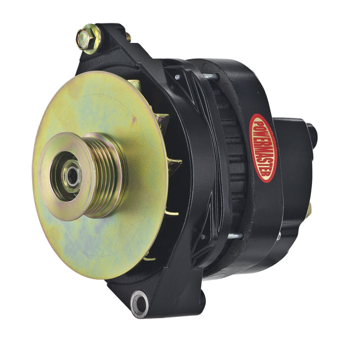 Powermaster Performance 57805 Alternator; CS144; Straight Mounting; 200 Amp; 125 Idle; Black; - Truck Part Superstore