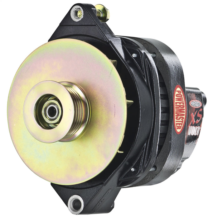 Powermaster Performance 578068 XS Volt™ Hi Amp Alternator; CS144; Straight Mounting; 200 Amp; 125 Idle; Black; - Truck Part Superstore