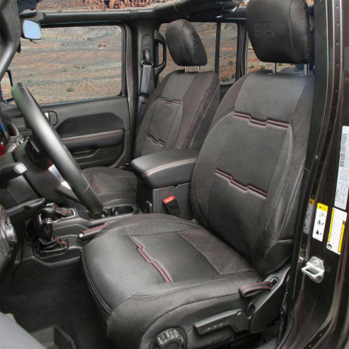 Smittybilt 578101 Neoprene Seat Cover; Black/Black; Front/Rear; Kit; Gen 2; - Truck Part Superstore