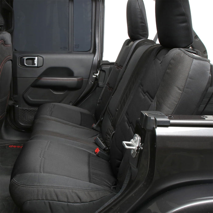 Smittybilt 578101 Neoprene Seat Cover; Black/Black; Front/Rear; Kit; Gen 2; - Truck Part Superstore