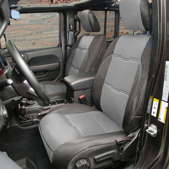 Smittybilt 578122 Neoprene Seat Cover; Charcoal/Black; Front/Rear; Gen 2; Kit; - Truck Part Superstore